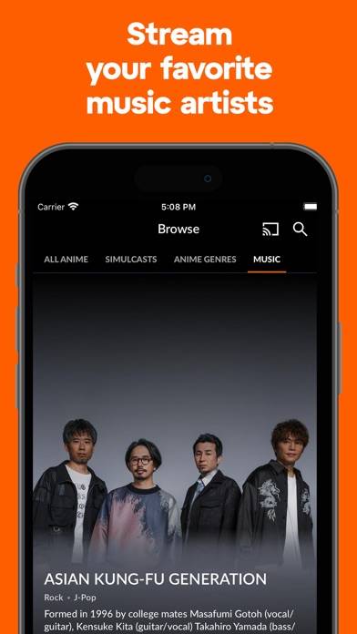 Crunchyroll App screenshot