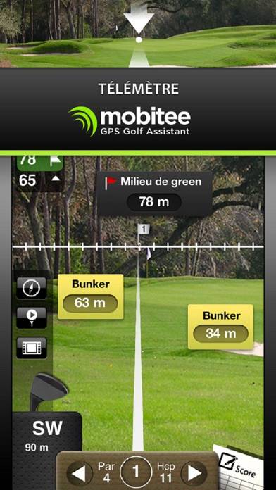 Mobitee Golf GPS and score Capture d'écran de l'application #2
