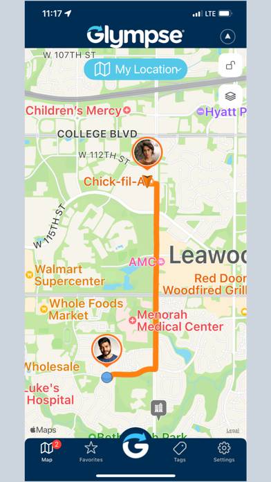 Glympse -Share your location Captura de pantalla de la aplicación #1