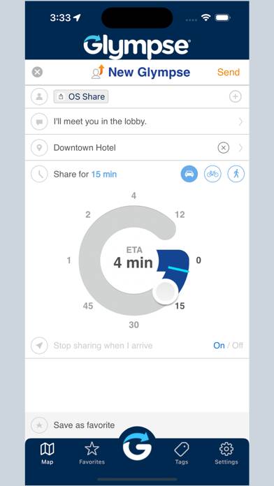 Glympse -Share your location App screenshot #4