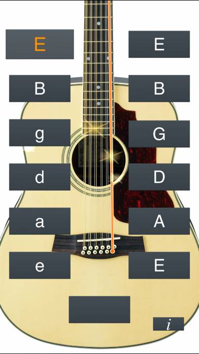 12-String Guitar Tuner Simple Capture d'écran de l'application #1