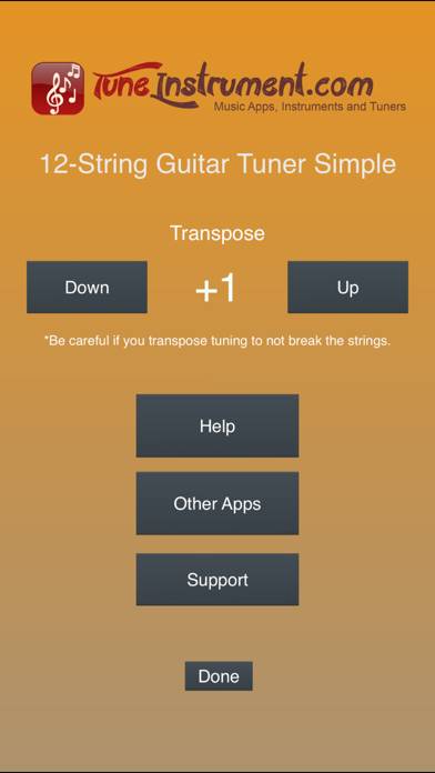 12-String Guitar Tuner Simple App screenshot #3