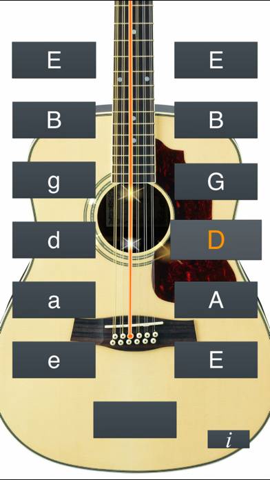 12-String Guitar Tuner Simple Capture d'écran de l'application #5