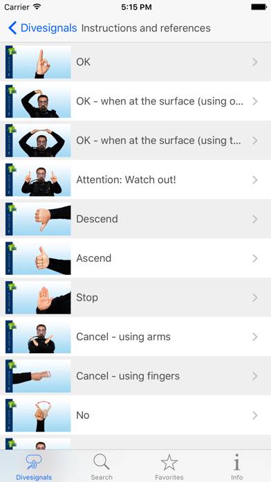 Dive Signals App-Screenshot #3