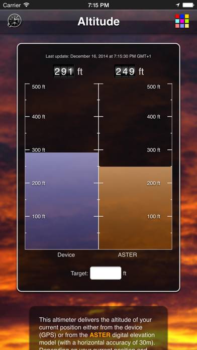 Altitude App Capture d'écran de l'application #1