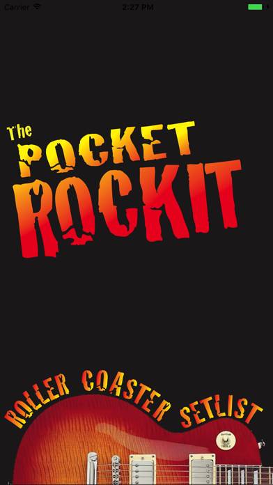 The Pocket RockIt Roller Coaster Setlist App screenshot #1