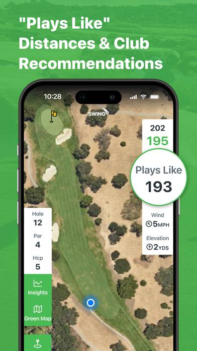SwingU Golf GPS Range Finder App skärmdump #5