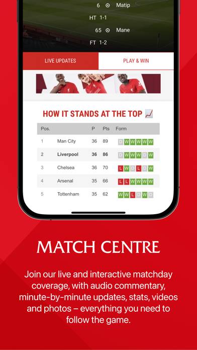 The Official Liverpool FC App App skärmdump #4