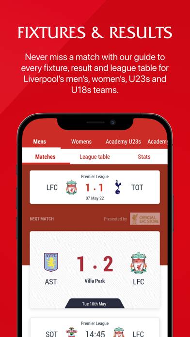 The Official Liverpool FC App App skärmdump #5