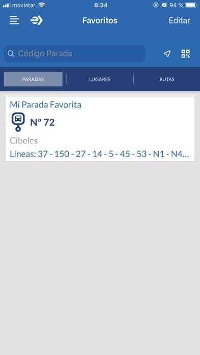 EMT Madrid Captura de pantalla de la aplicación #1