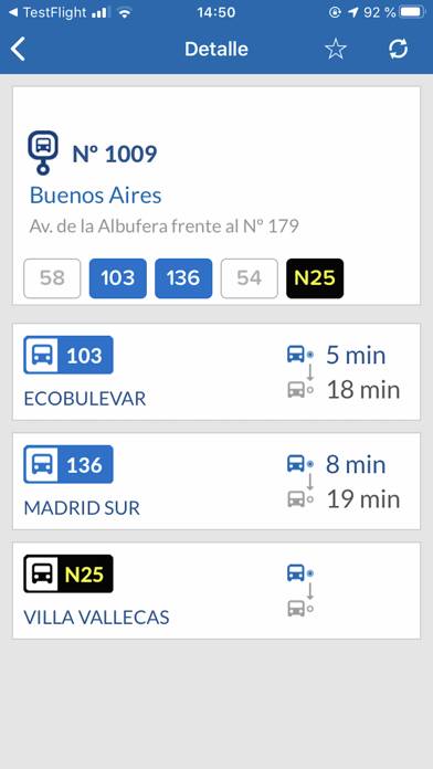 EMT Madrid Captura de pantalla de la aplicación #2