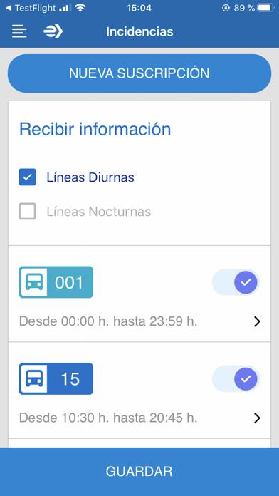 EMT Madrid Captura de pantalla de la aplicación #5