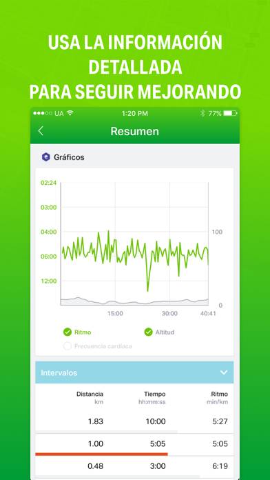 Endomondo Sports Tracker Captura de pantalla de la aplicación