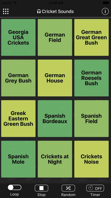 Cricket Sounds App screenshot #1