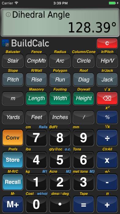 BuildCalc App screenshot #1