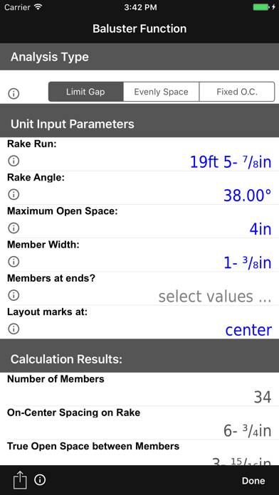 BuildCalc App screenshot