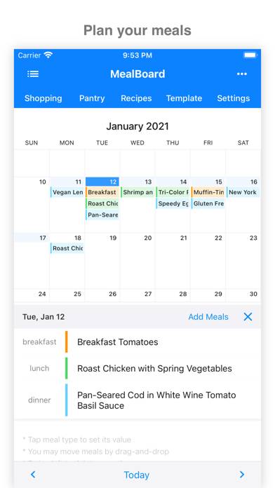 MealBoard App screenshot #1