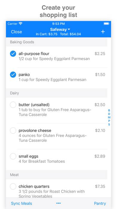 MealBoard App screenshot