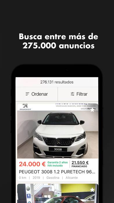 Coches.net Coches Segunda Mano App screenshot