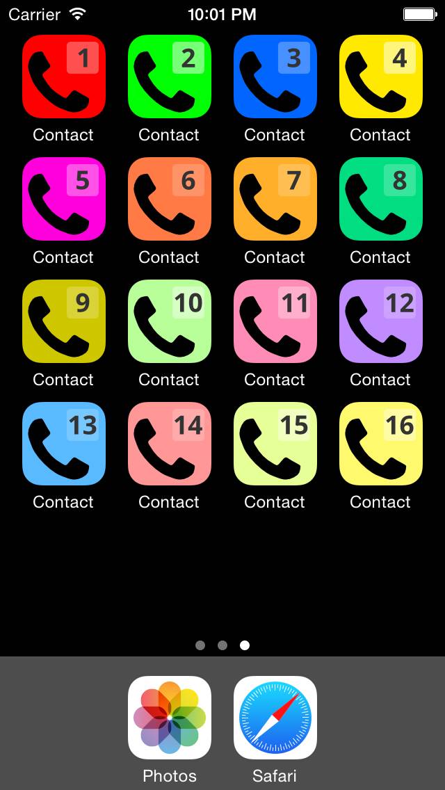 Speed Dial Contacto 1