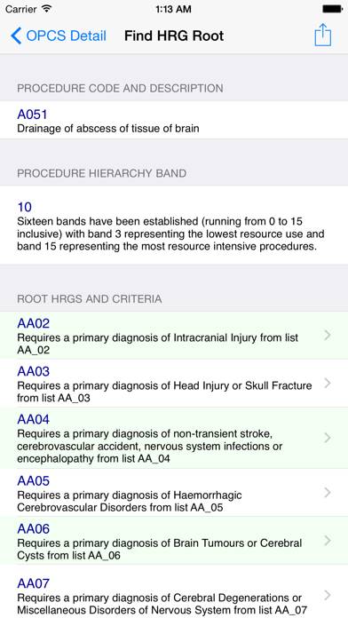 UK Health Reference App skärmdump
