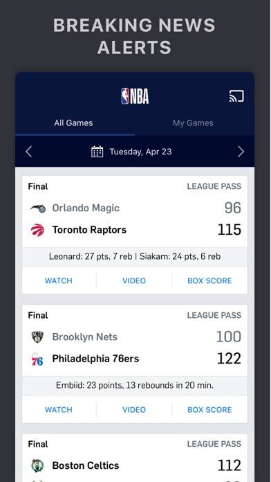 NBA: Official App App screenshot #2