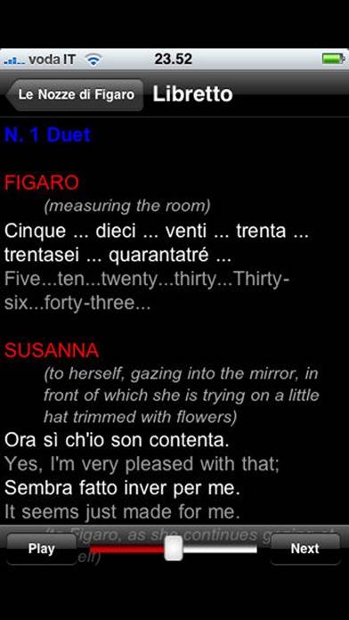 Opera: The Marriage of Figaro App screenshot