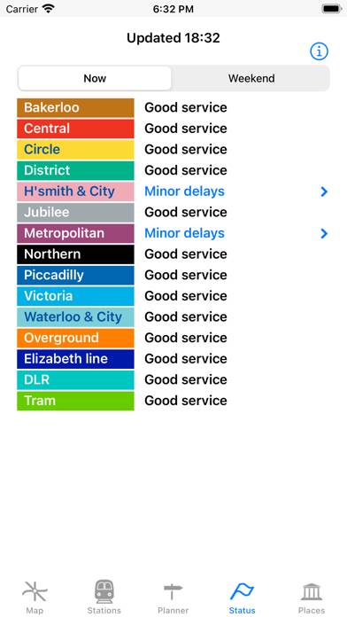 London Tube Map and Guide App skärmdump #2