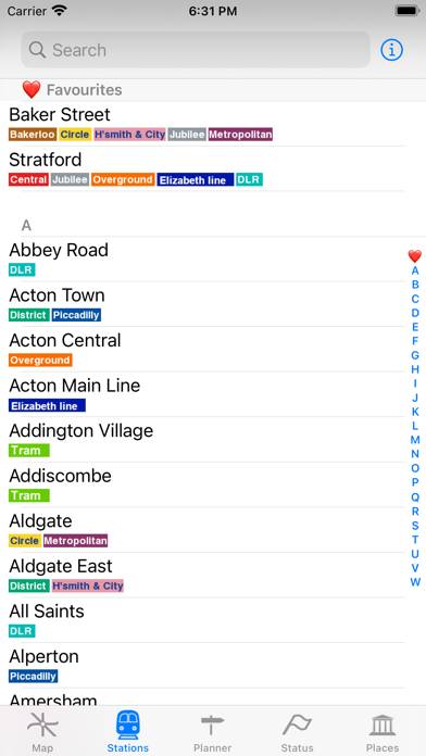 London Tube Map and Guide App skärmdump #3