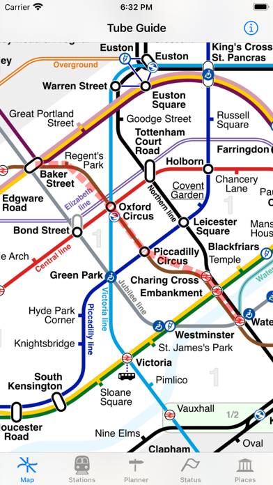 London Tube Map and Guide App skärmdump #4