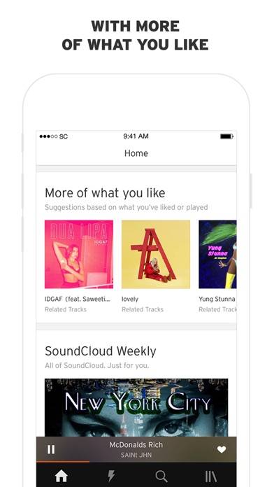 SoundCloud: Discover New Music Uygulama ekran görüntüsü #3