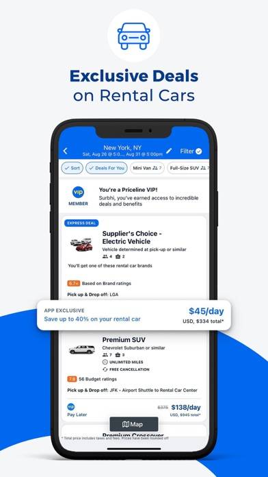 Priceline App screenshot