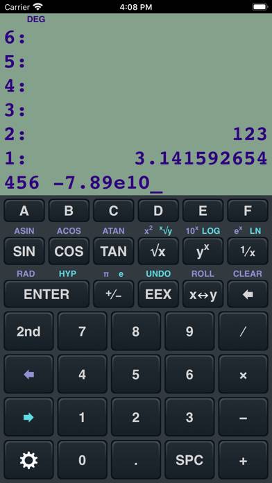 RPN Calculator 48 captura de pantalla