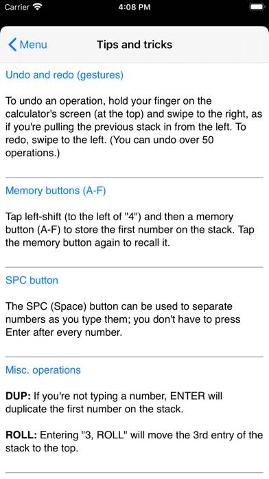 RPN Calculator 48 Captura de pantalla de la aplicación #3