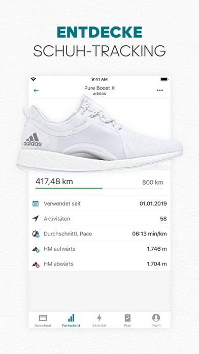 Adidas Running: Walk & Run App Captura de pantalla de la aplicación #3
