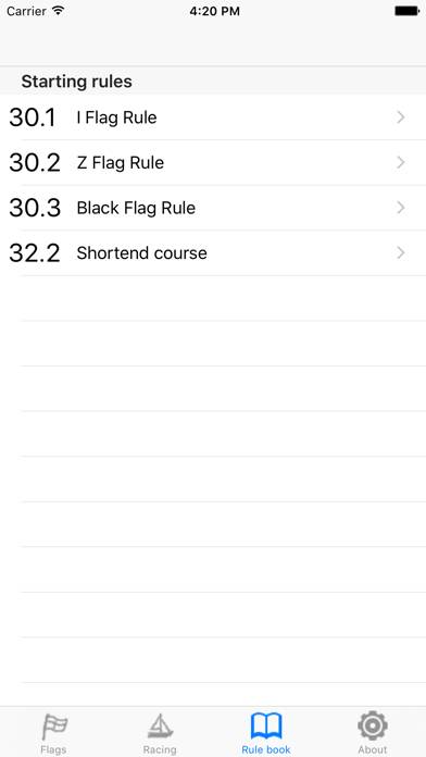 IRegatta Flags Schermata dell'app #1