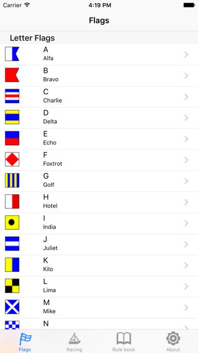 IRegatta Flags Schermata dell'app #4
