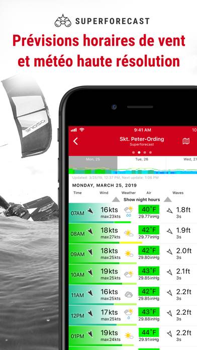 Windfinder Pro: Wind & Weather Capture d'écran de l'application #3