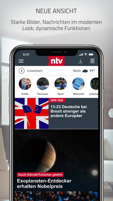 Ntv Nachrichten App-Screenshot #1