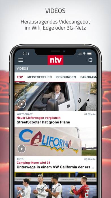 Ntv Nachrichten App screenshot