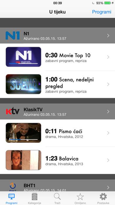 BiH TV Schermata dell'app #1