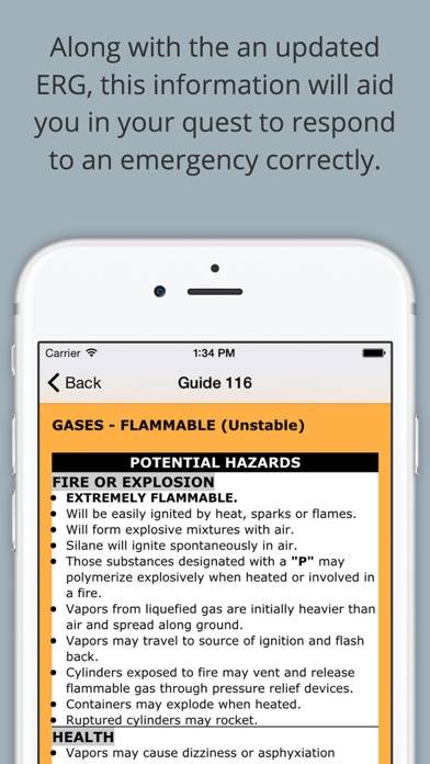 Chemical Hazards Pocket Guide screenshot