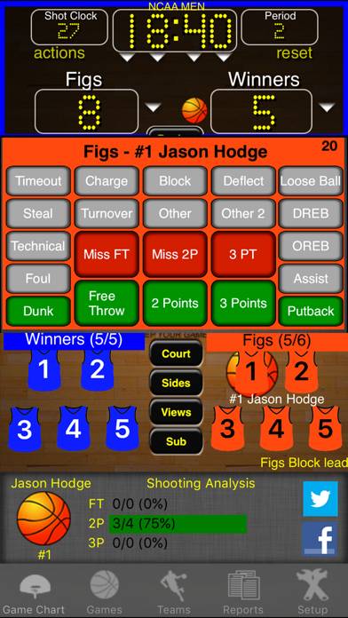 Ballers Basketball Stats Captura de pantalla de la aplicación #2