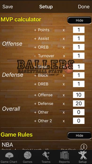 Ballers Basketball Stats App screenshot #5