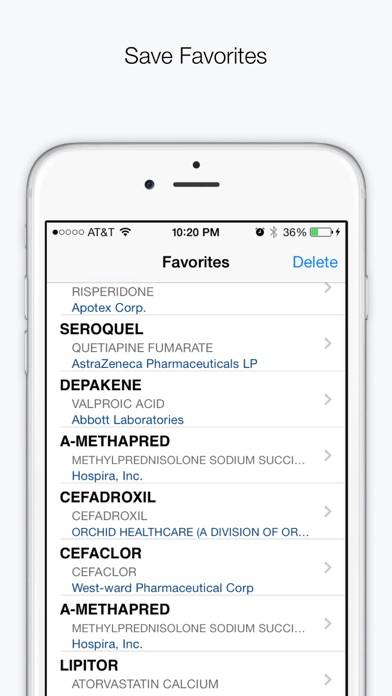 Drugs & Medications Captura de pantalla de la aplicación #2