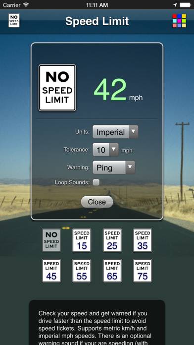 Speed Limit App App-Screenshot #4