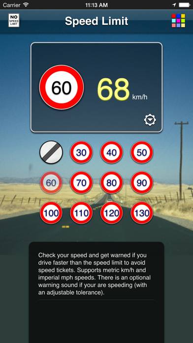 Speed Limit App App screenshot #5