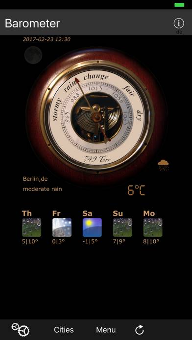 Barometer antique App screenshot #1