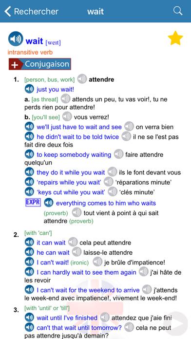 English / French dictionary Capture d'écran de l'application #4