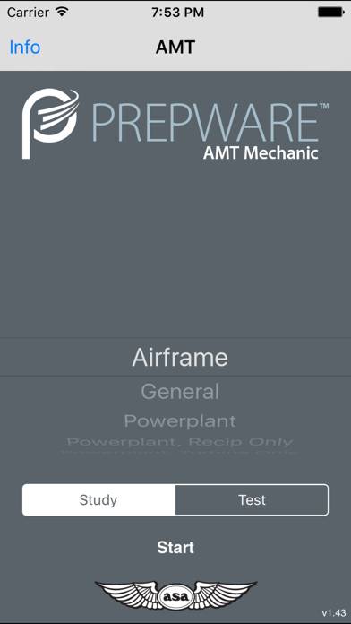 Prepware Aviation Maintenance Captura de pantalla de la aplicación #1